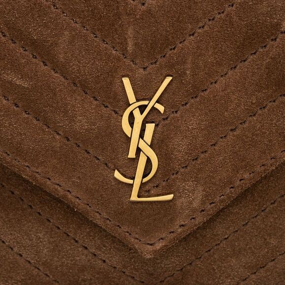 Saint Laurent Suede Shearling Joe Mini Bucket Bag - Picture 8 of 10